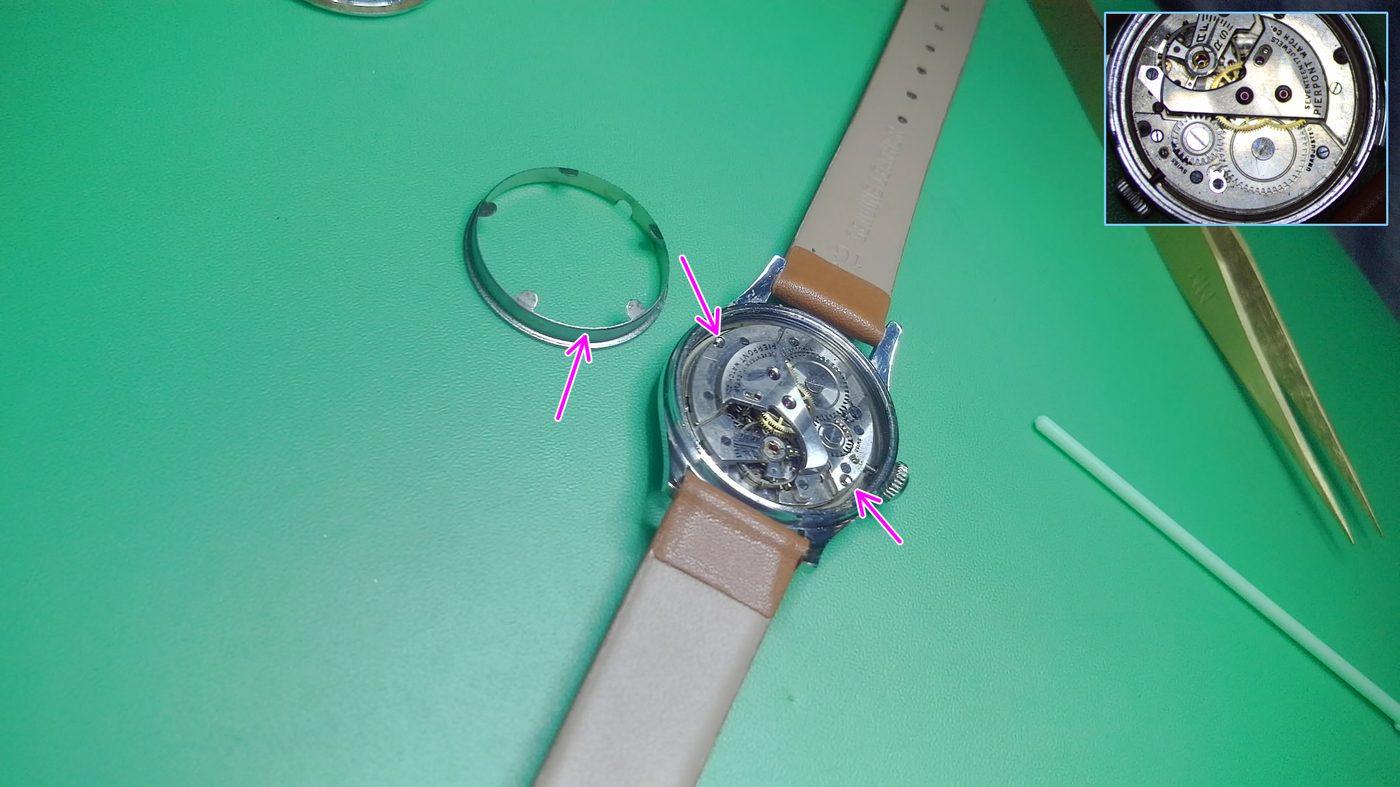 So there's actually two screws missing potentially. I can't mark them up in the microscope due because the picture picture covers up the annotation area but whatever. I'll fix that in software. I just want to make a note. I've taken out this ring and the only thing holding in is the ring. So it can shift around a lot without those screws in. Don't know why they're missing or if they're supposed to be there.