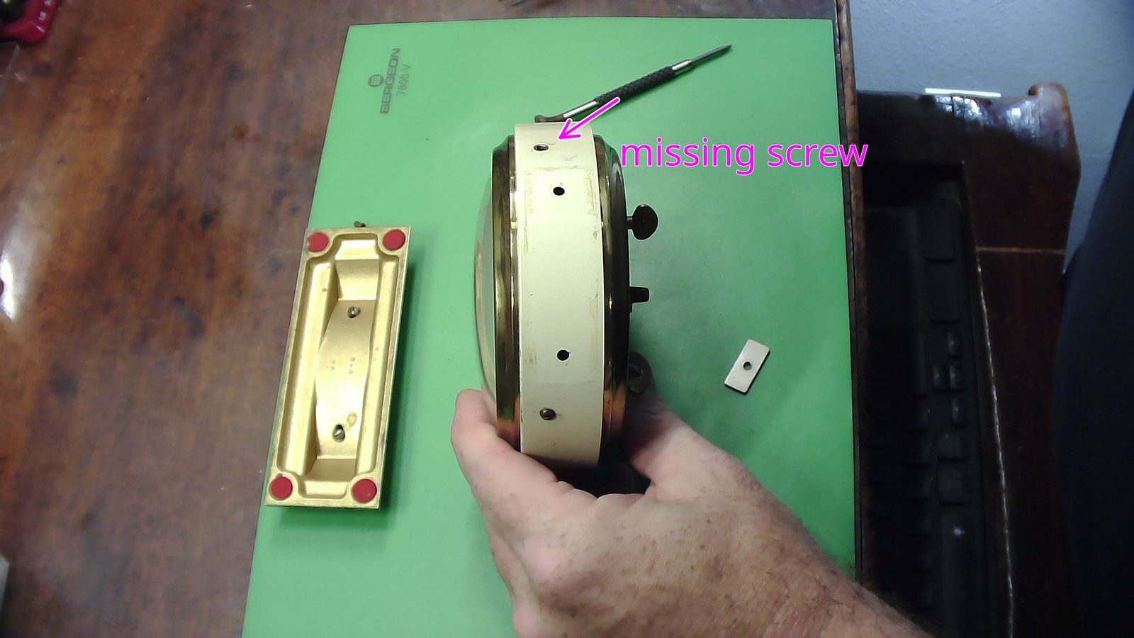 Funny - I noted this but on assembly I looked for this screw everywhere thinking I lost it in the cleaner